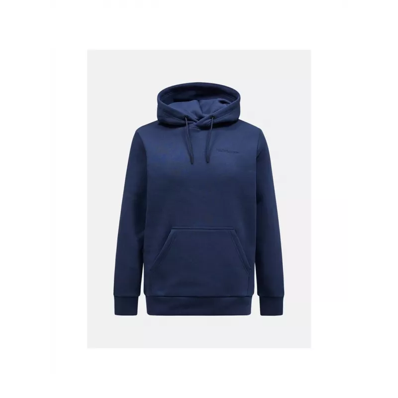 PEAK PERFORMANCE Original Small Logo Hood Hooded Sweatshirt Blue Shadow