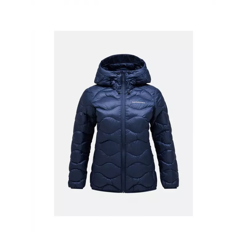 PEAK PERFORMANCE Damen Helium Daunenjacke mit Kapuze Blue Shadow