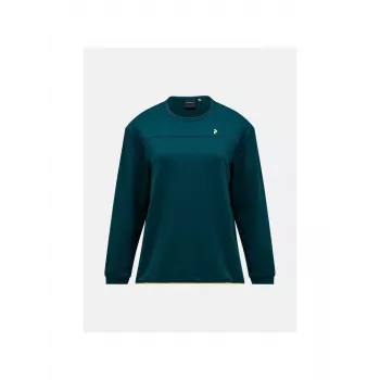 PEAK PERFORMANCE Damen Trail Polartec Power Grid Crew Midlayer Fleece - Grün - Größe L