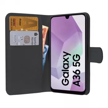 PEDEA Book Cover Classic für Samsung Galaxy A36/A56 5G - Schwarz