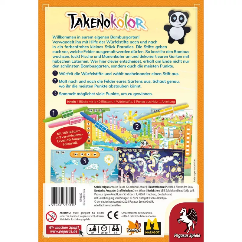 Pegasus Spiele Takenokolor Familienspiel