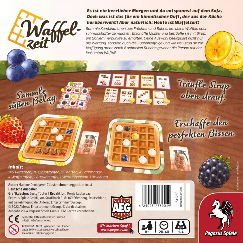 PEGASUS Waffle Time Herz-Waffeleisen, 930 W, Antihaft, Edelstahl