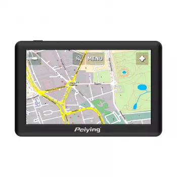 Peiying Basic PY-GPS5015 GPS-Navigation mit 5-Zoll-TFT-LCD-Touchscreen, vorinstallierter Europakarte, 4 GB Speicher, 950-mAh-Akku