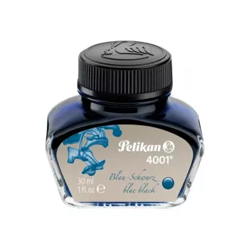 Pelikan 4001 Füllfederhalter-Tinte, Blau-Schwarz, 30 ml Glasflasche 301028