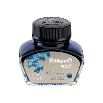 Pelikan 4001 Füllfederhalter-Tinte, Blau-Schwarz, 30 ml Glasflasche 301028