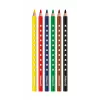 Pelikan 700610 Buntstifte 6er-Set (Schwarz, Braun, Grün, Rot, Violett, Gelb)
