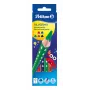 Pelikan 700610 Buntstifte 6er-Set (Schwarz, Braun, Grün, Rot, Violett, Gelb)