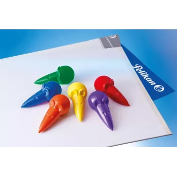 Pelikan 804073 Wachsmalstifte 6er-Set sortierte Farben in Kartonbox