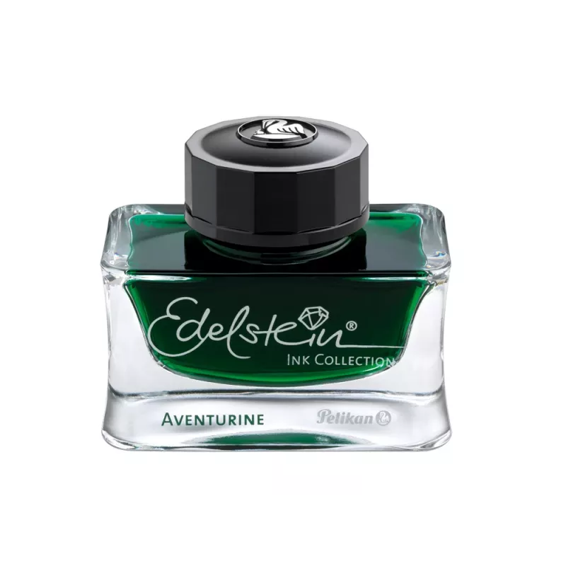 Pelikan Edelstein Ink Aventurine - Grüne Füllfederhalter-Tinte, 50 ml Glasflasche 339366