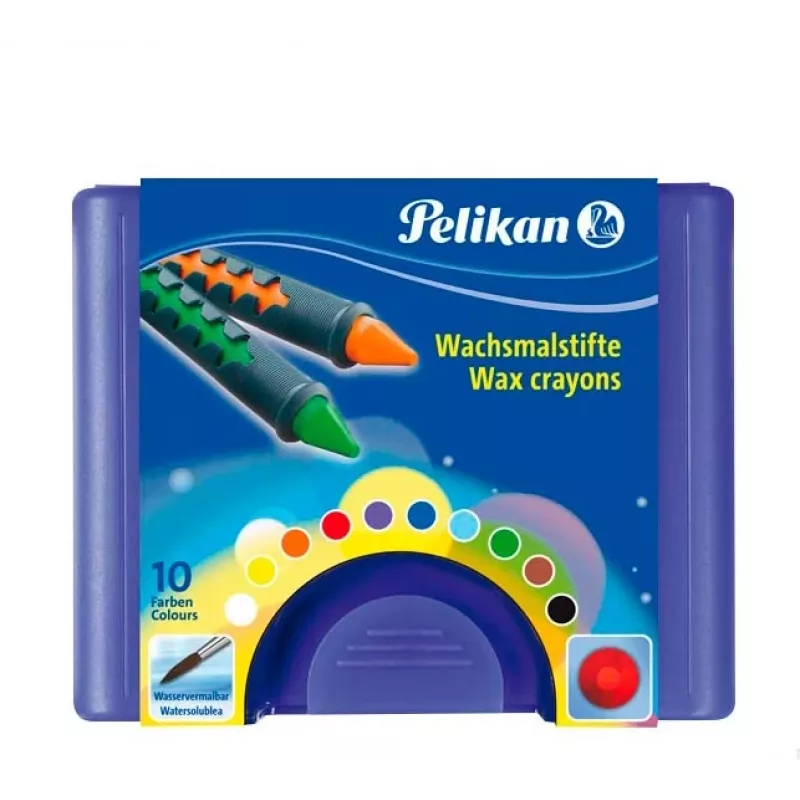 Pelikan K12 Wachsmalstifte 10 Farben in Kartonschachtel 723155