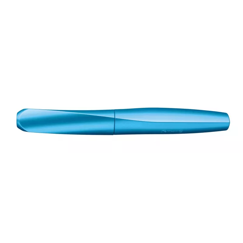 Pelikan Souverän K200 Dreh-Kugelschreiber - Marmorblau - Goldbeschläge - Mittlere Spitze - Nachfüllbar - Made in Germany