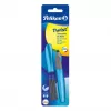 Pelikan Souverän K200 Dreh-Kugelschreiber - Marmorblau - Goldbeschläge - Mittlere Spitze - Nachfüllbar - Made in Germany