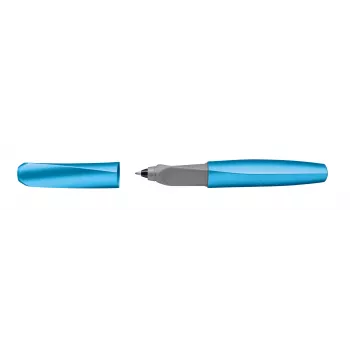Pelikan Souverän K200 Dreh-Kugelschreiber - Marmorblau - Goldbeschläge - Mittlere Spitze - Nachfüllbar - Made in Germany