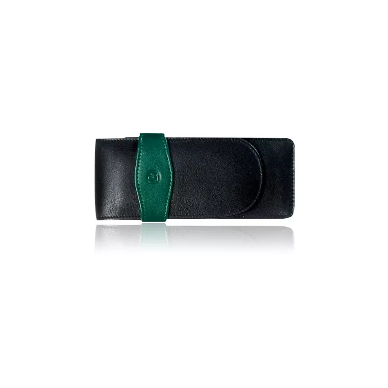 Pelikan TG32 Echtleder Stifteetui Schwarz-Grün 924092