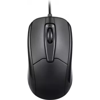 Perixx PERIMICE-209 P schwarze kabelgebundene optische Maus, 3 Tasten, 1000 DPI, USB, beidhändig 10442