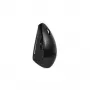 Perixx PERIMICE-713 Kabellose Ergonomische Vertikale Maus, Rechtshänder, Optisch, 2000 DPI, 2,4 GHz, Nano-Empfänger, Schwarz