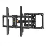Perlegear PGLF12-EU Vollbeweglicher TV-Wandhalterung für 42-82 Zoll Fernseher, 60 kg Kapazität, Schwarz