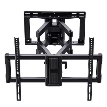 PERLEGEAR PGLF15 Vollbeweglicher TV-Wandhalterung für 40-86 Zoll Fernseher, 60 kg Tragfähigkeit, Doppelarm, Schwarz