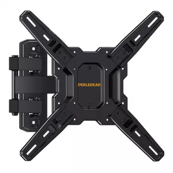 PERLEGEAR PGMF3 Feste TV-Wandhalterung für 26-60 Zoll Fernseher, 45 kg Tragfähigkeit, VESA 75x75 bis 400x400, Ultrschlankes 25 mm Profil, Schwarz