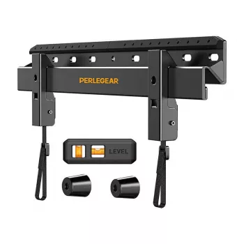 PERLEGEAR PGMT7 Vollbeweglicher TV-Wandhalterung für 24-55 Zoll Fernseher, Doppelarm-Gelenkhalterung, max. Belastung 45 kg, VESA 75x75 bis 400x400 mm, Schwarz