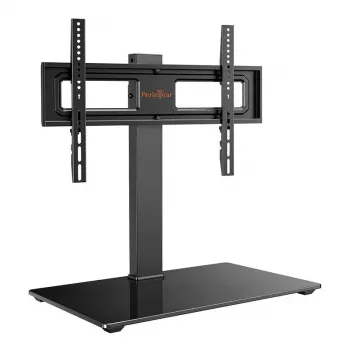 Perlegear PGTVS26-US 32-70 TV Mount Freestanding TV Stand mit gehärteter Glasbasis, Schwarz