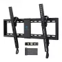 PERLESMITH PSLTK1 Vollbeweglicher TV-Wandhalterung für 37-82 Zoll Fernseher, Doppelte Schwenkarme, 60 kg Tragfähigkeit, VESA 200x100 bis 600x400, Schwarz