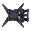 PERLESMITH PSMFK1-EU Fixed TV Wall Mount für 26-60 Zoll Fernseher, Low Profile, 45 kg Tragfähigkeit, VESA 75x75 bis 400x400 mm, Schwarz