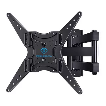 PERLESMITH PSMFK1-EU Fixed TV Wall Mount für 26-60 Zoll Fernseher, Low Profile, 45 kg Tragfähigkeit, VESA 75x75 bis 400x400 mm, Schwarz