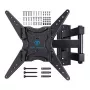 PERLESMITH PSMFK1-EU Fixed TV Wall Mount für 26-60 Zoll Fernseher, Low Profile, 45 kg Tragfähigkeit, VESA 75x75 bis 400x400 mm, Schwarz