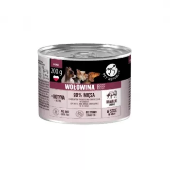 PET REPUBLIC Chunks with Beef in Sauce – Nassfutter für Hunde – 200g
