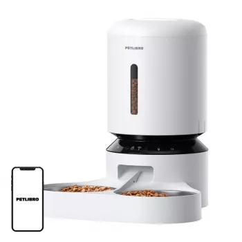 PETLIBRO Granary Futternapf mit Doppelnapf, WiFi, 5L, Weiß