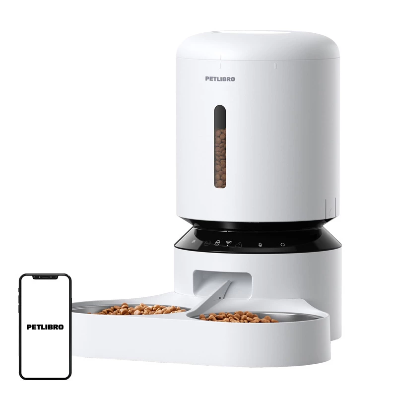 PETLIBRO Granary Futternapf mit Doppelnapf, WiFi, 5L, Weiß