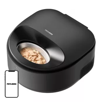 PETLIBRO Polar Smart Pet Food Dispenser, 5L, Wi-Fi, Edelstahlschüssel, Weiß