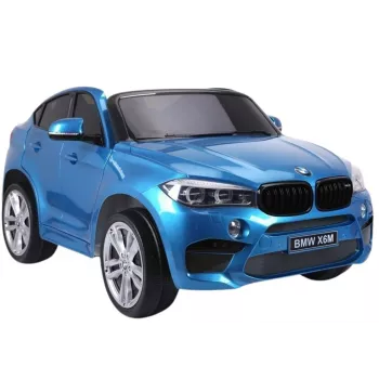 PETMEX Batteriebetriebenes Kinderauto BMW X6M Blau Lackiert