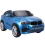 PETMEX Batteriebetriebenes Kinderauto BMW X6M Blau Lackiert