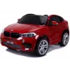 PETMEX Batteriebetriebenes Auto Neuer BMW X6M SUV LED-Leuchten MP3 Rot Lackiert