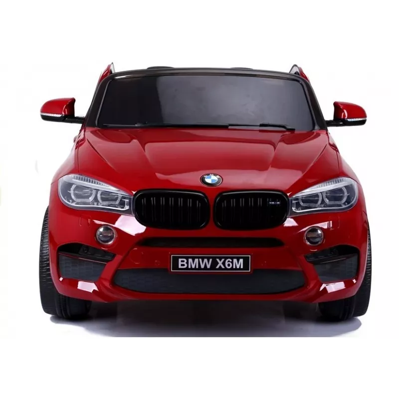 PETMEX Batteriebetriebenes Auto Neuer BMW X6M SUV LED-Leuchten MP3 Rot Lackiert