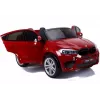 PETMEX Batteriebetriebenes Auto Neuer BMW X6M SUV LED-Leuchten MP3 Rot Lackiert
