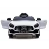 PETMEX Mercedes-AMG GTR 12V Kinder Elektro-Auto zum Fahren - Weiß