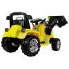 PETMEX ZP1005 Kinder-Elektro-Traktor-Bagger mit beweglicher Schaufel, Gelb