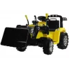 PETMEX ZP1005 Kinder-Elektro-Traktor-Bagger mit beweglicher Schaufel, Gelb