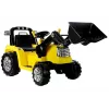 PETMEX ZP1005 Kinder-Elektro-Traktor-Bagger mit beweglicher Schaufel, Gelb