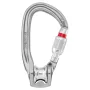 Petzl Rollclip Karabiner mit SL - Schraubverschluss-Umlenkrolle, 23 kN, Grau/Rot