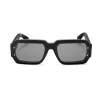 PHILIPP PLEIN MAN SPP150-670703 Sonnenbrille Rechteckig Schwarzer Rahmen Graue Gläser 67/11/145 mm