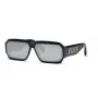 PHILIPP PLEIN MAN SPP150-670703 Sonnenbrille Rechteckig Schwarzer Rahmen Graue Gläser 67/11/145 mm