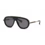 PHILIPP PLEIN MAN SPP151M570700 Sonnenbrille Schwarz Acetat Graues Glas 57mm