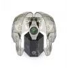 Philipp Plein Herrenuhr PWPMA0224 43mm schwarzes Zifferblatt Silikonarmband