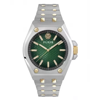 Philipp Plein Herrenuhr PWPMA0224 43mm schwarzes Zifferblatt Silikonarmband