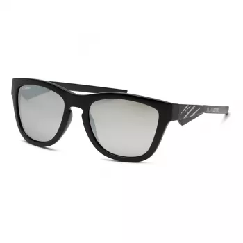 Philipp Plein Sport Herren-Sonnenbrille SSP008-54Z42P - Schwarzer Acetat- und Metallrahmen, polarisierte graue Gläser, UV400-Schutz, 54 mm Glasbreite