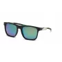 Philipp Plein Sport Herren-Sonnenbrille SSP010-56U28Z - Schwarzer Acetat-Rahmen, graue Polycarbonat-Gläser, 56/19/135 mm